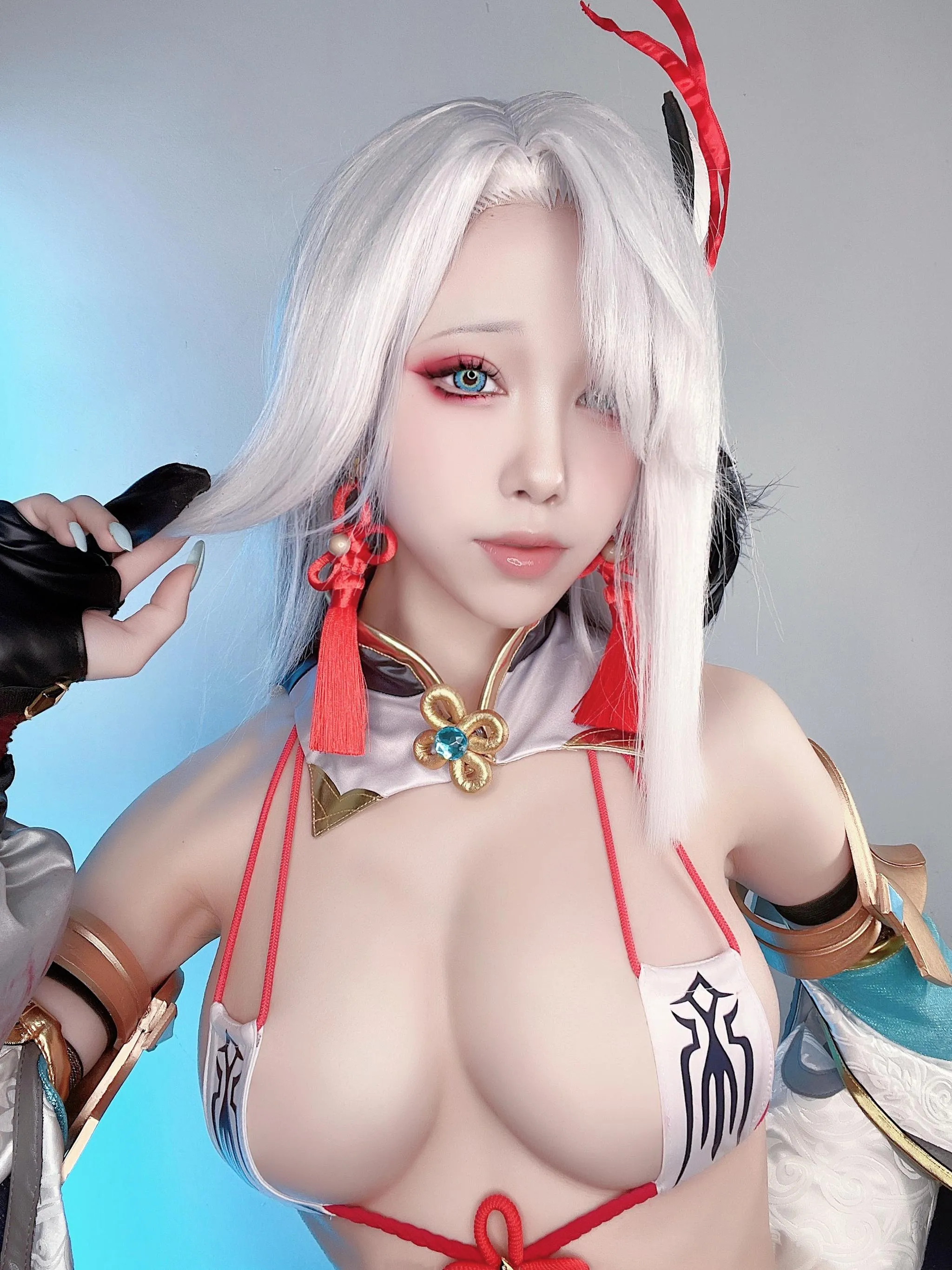 水淼Aqua – NO.110 原神 申鹤-自拍 [60P]插图2